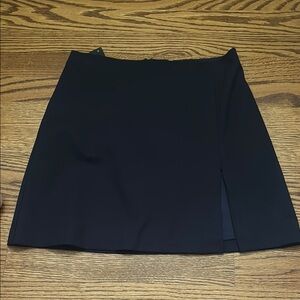 Sunday Best Navy Blue Mini Pencil Skirt with Slit